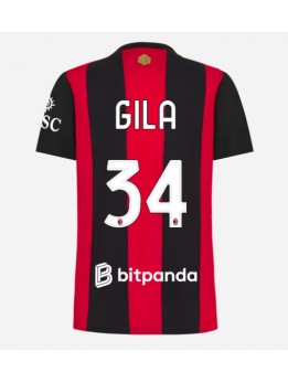 AC Milan Mario Gila #34 Heimtrikot für Frauen 2026-27 Kurzarm AC Milan Mario Gila #34 Heimtrikot für Frauen 2026-27 Kurzarm
